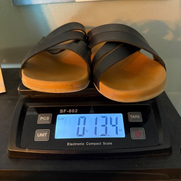 Reef Criss Cross Slide Sandals Womens 11 Black Beach Casual Minimalist - Picture 11 of 11